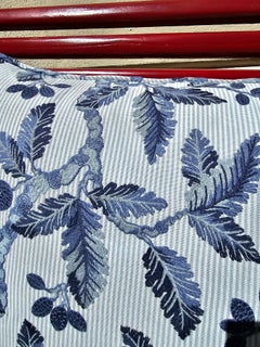 Country Style Cushion Cotton Blue Stripes Sofina Boutique Kitzbuehel