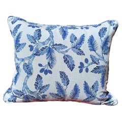 Sofina Boutique Kitzbuehel coussin à rayures bleues en coton de style campagnard