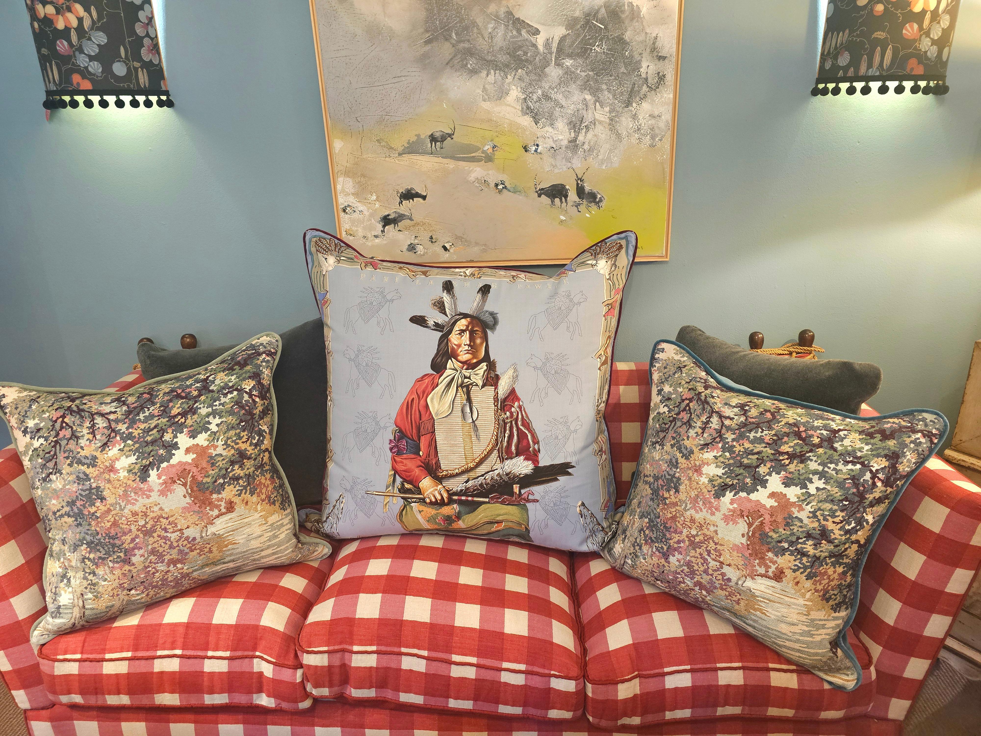 Hand-Crafted Country Style Cushion Hermes