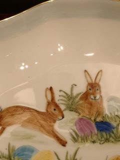 Country Style Easter Decor Porcelain Pastry Dish Sofina Boutique Kitzbuehel