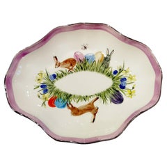 Country Style Easter Decor Porcelain Pastry Dish Sofina Boutique Kitzbuehel