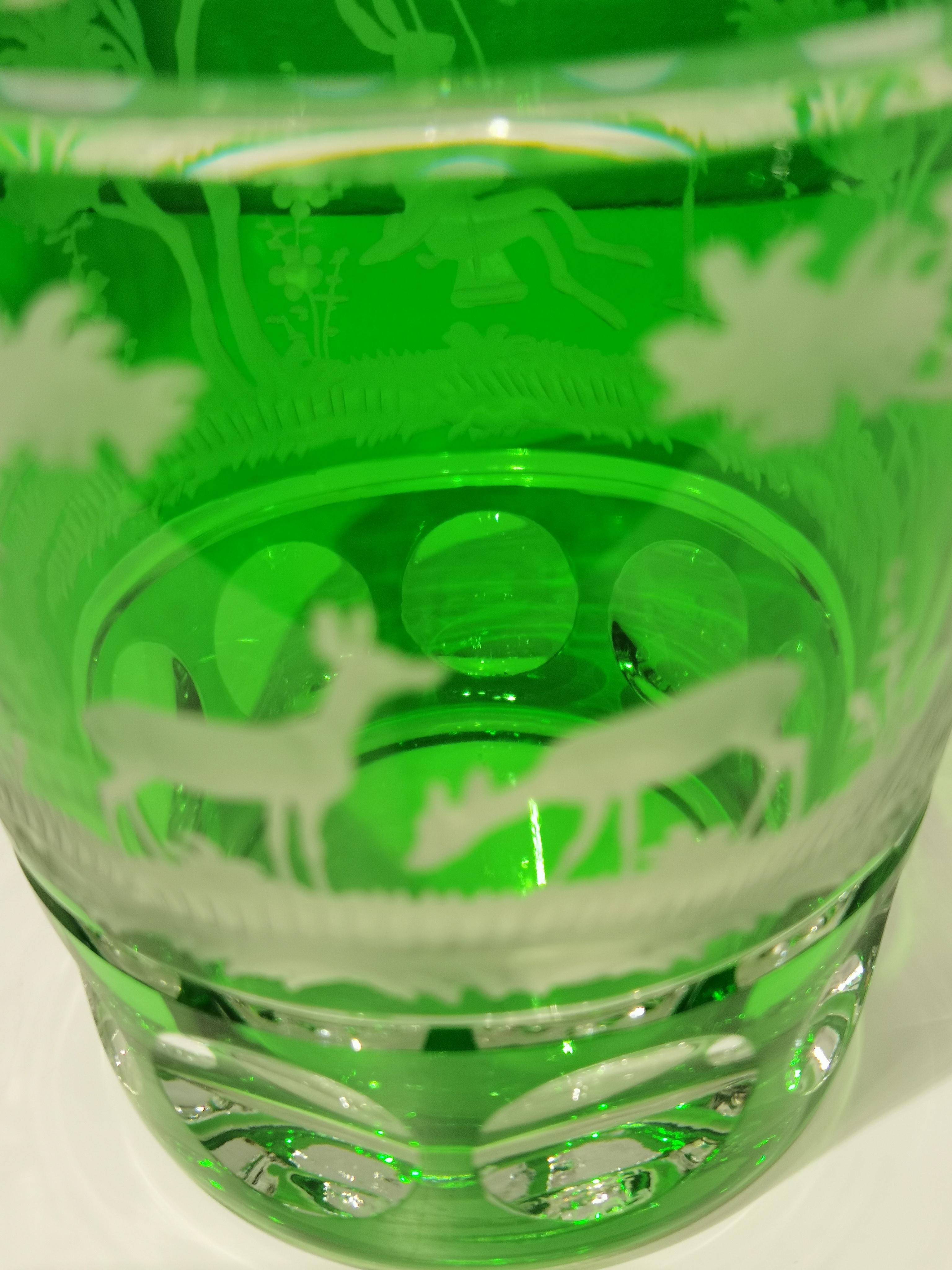 Allemand Vase en cristal soufflé à la main de style campagnard de l'époque de Pâques, Sofina Boutique Kitzbhel en vente