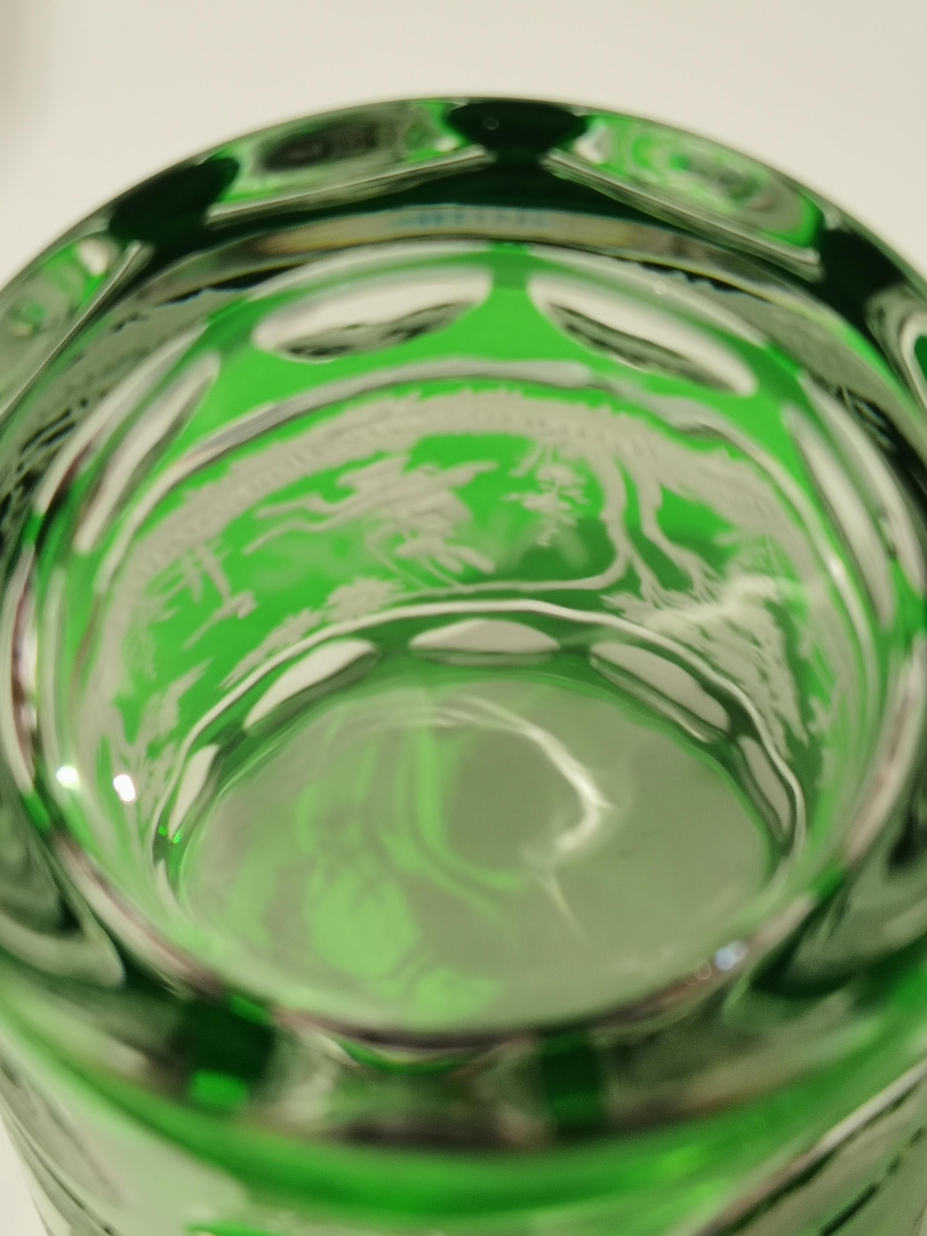 XXIe siècle et contemporain Vase en cristal soufflé à la main de style campagnard de l'époque de Pâques, Sofina Boutique Kitzbhel en vente
