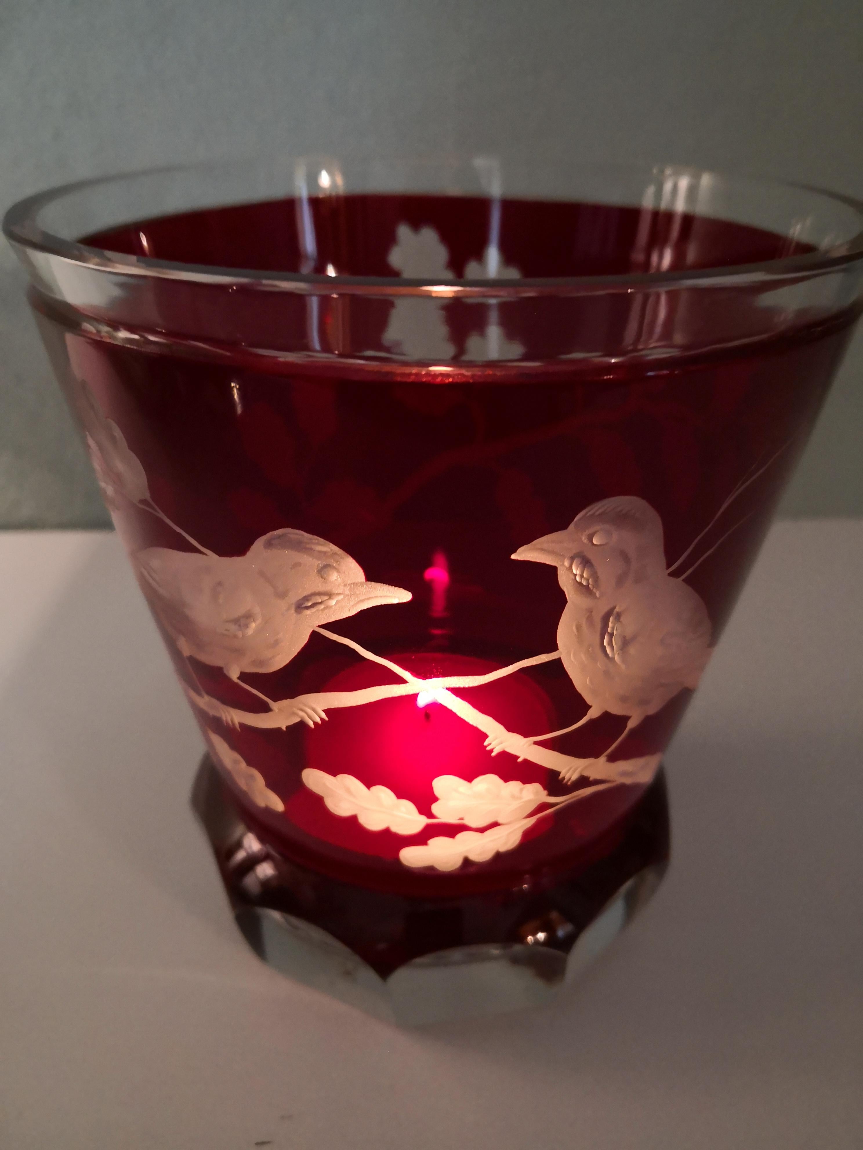 Style campagnard allemand Glas Latern en cristal rouge Sofina Boutique Kitzbühel Neuf - En vente à Kitzbuhel, AT