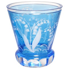 Country Style Hand Blown Crystal Latern Blue Glass Sofina Boutique Kitzbühel