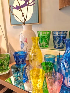 Country Style Hand Blown Crystal Laterne Blue Glass Sofina Boutique Kitzbühel