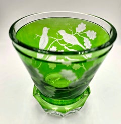 Country Style Hand Blown Crystal Laterne Green Glass Sofina Boutique Kitzbühel