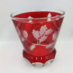 Country Style Hand Blown Crystal Laterne Red Glass Sofina Boutique Kitzbuehel