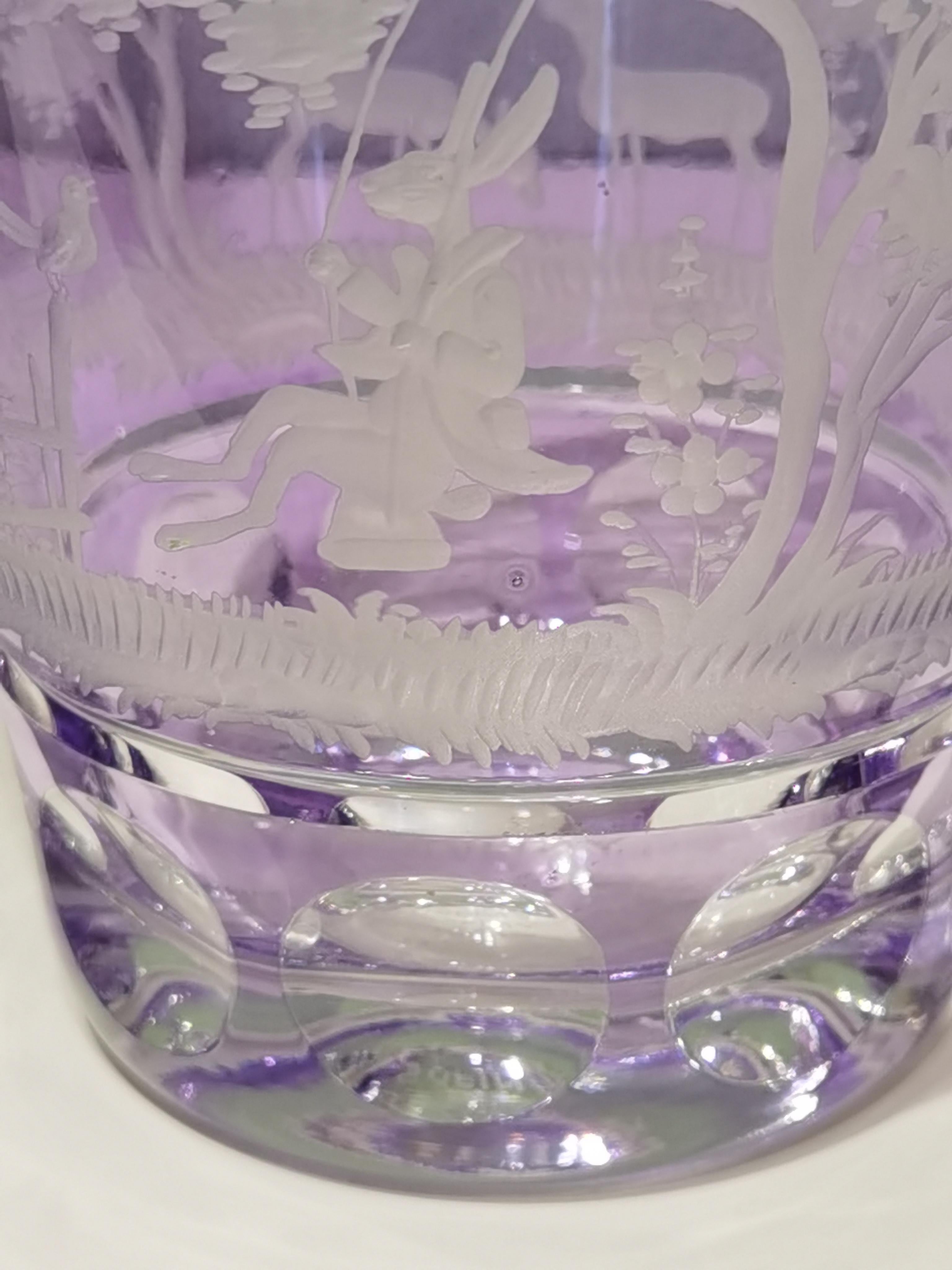 Country Style Easter Hand Blown Crystal Vase  Glass Sofina Boutique Kitzbühel In New Condition For Sale In Kitzbuhel, AT