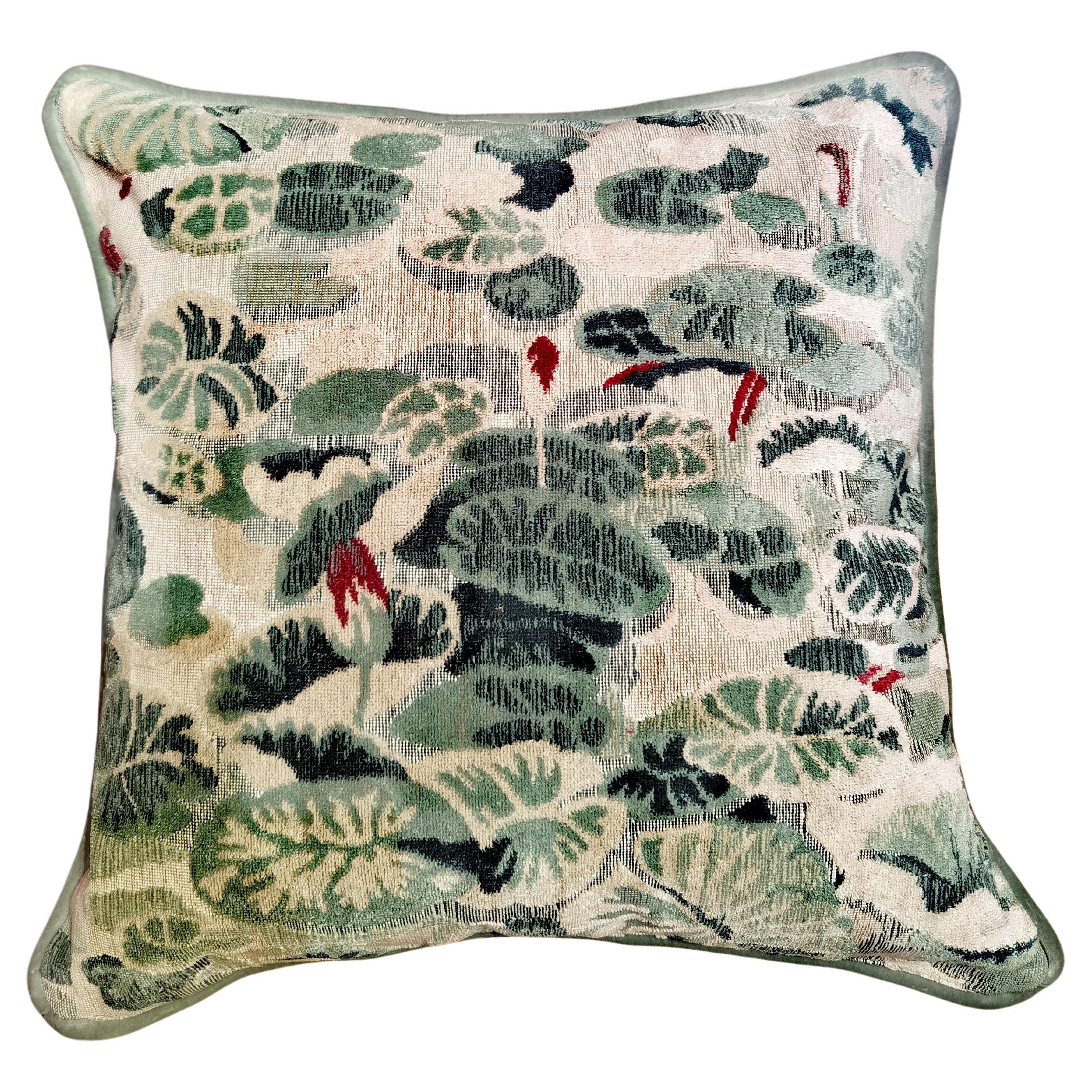 Country Style Handmade Cushion Velvet Sofina Boutique Kitzbuehel For Sale  at 1stDibs