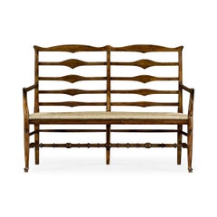 Country Style Ladder Back Bench