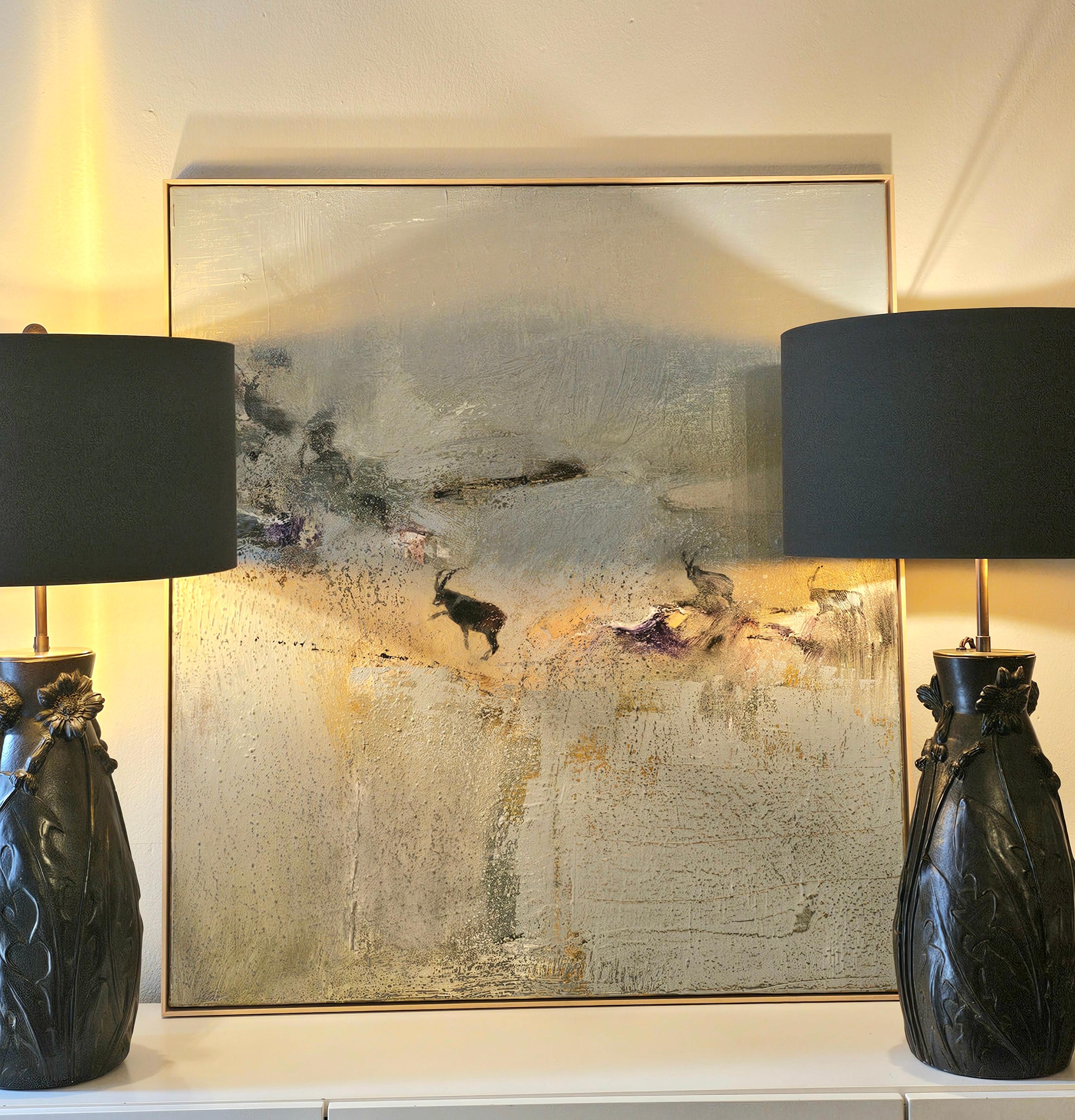 Grande paire de lampes de table de style champêtre Sofina Boutique Kitzbühel en vente 2