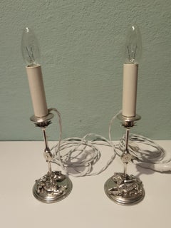 Paire de lampes de table de style campagnard