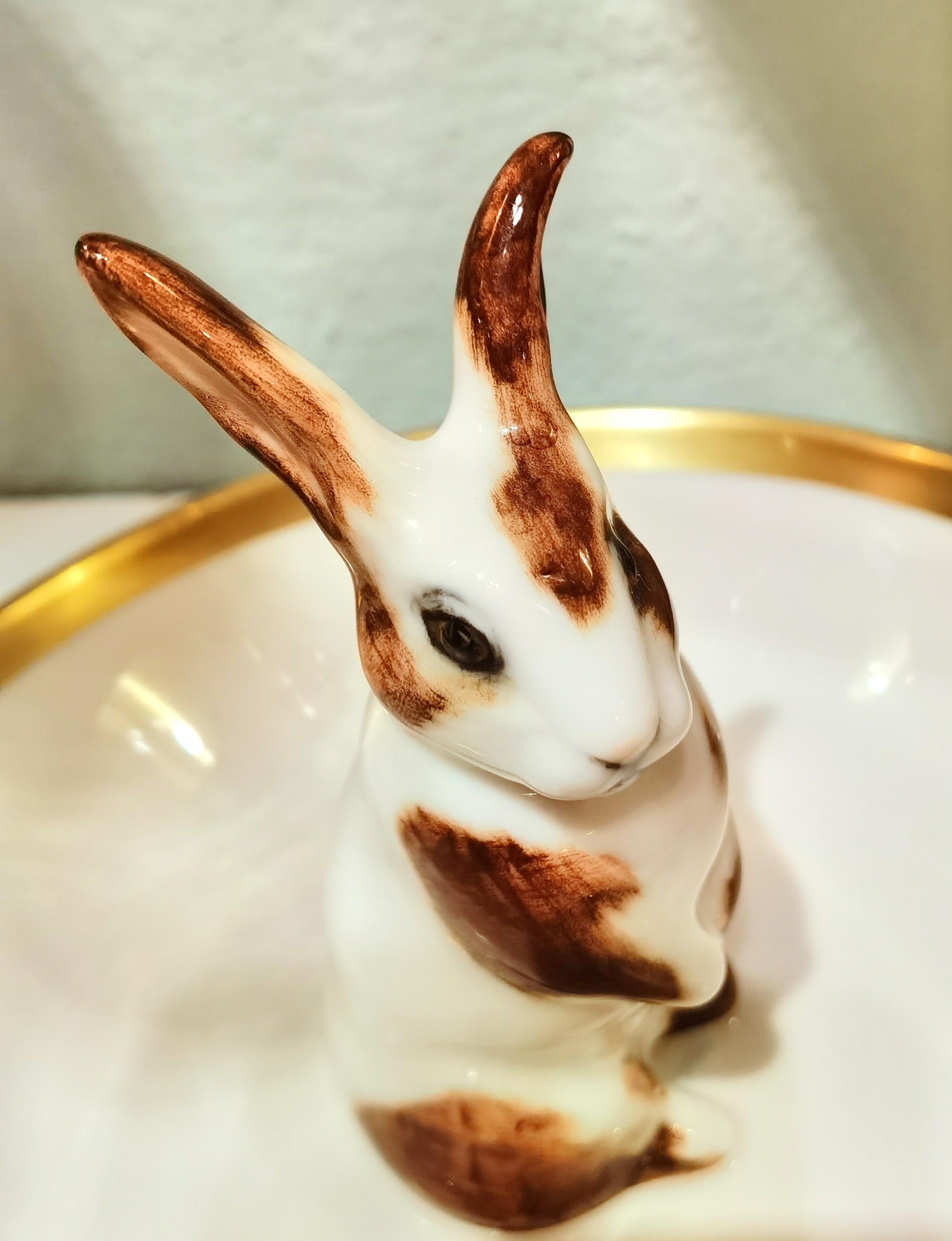 German Country Style Porcelain Bowl Easter Bunny Figure Sofina Boutique Kitzbuehel