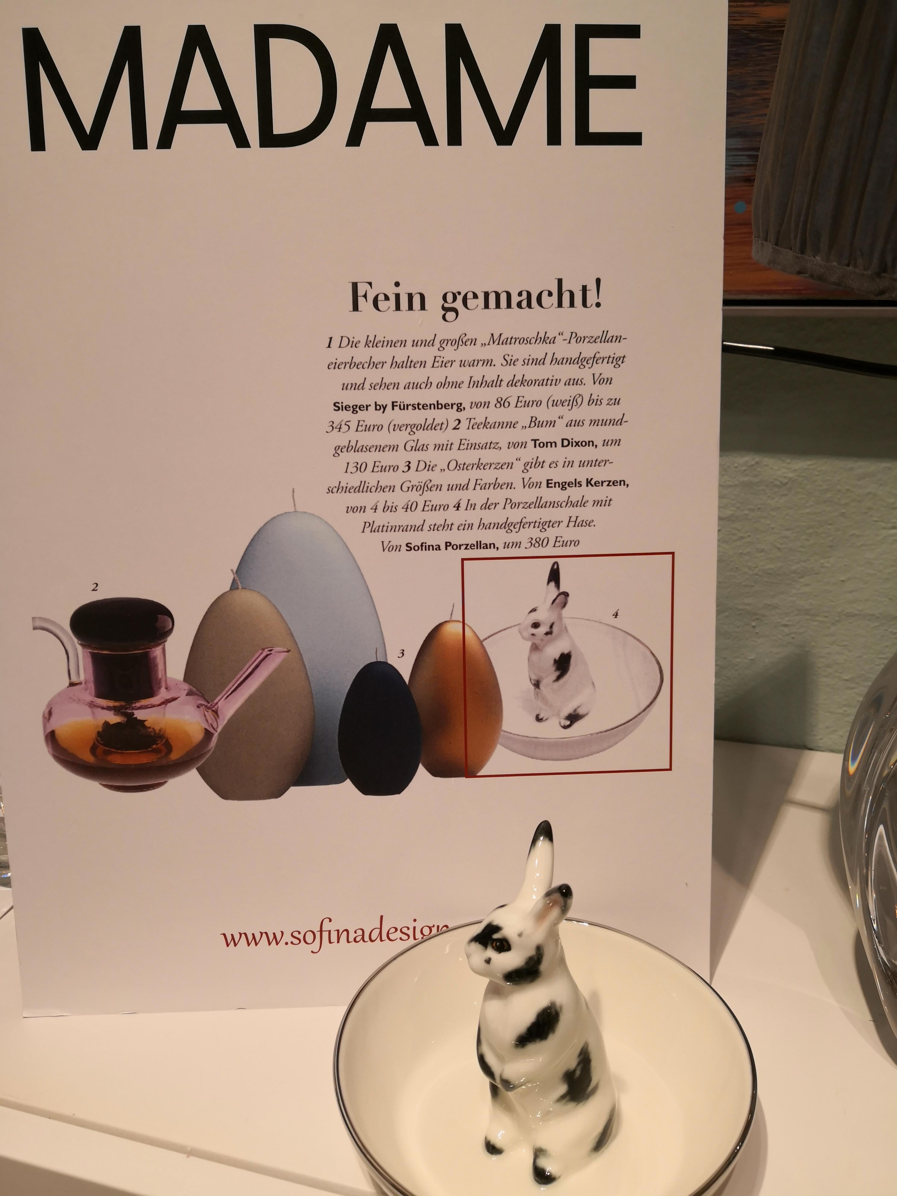 Tedesco Ciotola in porcellana in stile country Coniglietto di Pasqua  Sofina Boutique Kitzbuehel in vendita