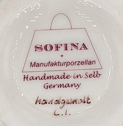 Country Style Porcelain Vase Handpainted Skier Decor Sofina Boutique Kitzbuehel