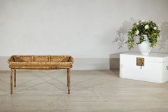 Country Style Rattan Coffee Table with Removable Serving Tray Top