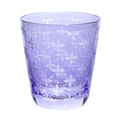 Sofina Boutique Kitzbuehel ensemble de six gobelets en verre violet de style campagnard