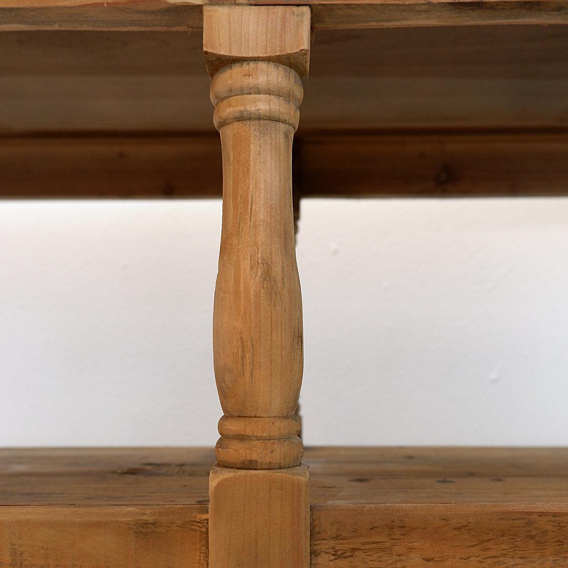 Country-style solid wood console shelf For Sale 10