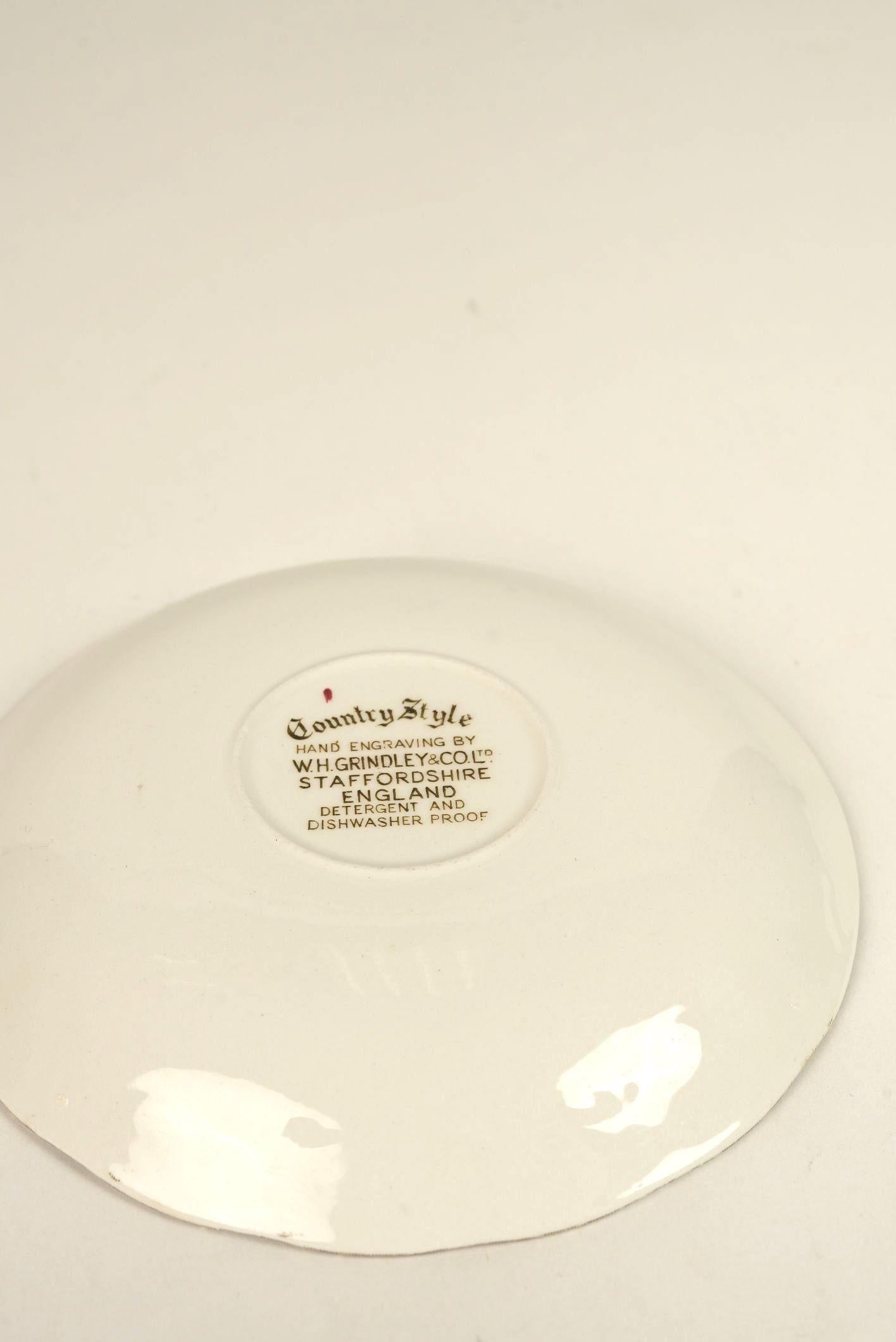 Landhausstil W.H. Grindley & Co. 9 Pieces Kaffeeservice im Angebot 3