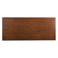 Country Trestle Dining Table, Dark Rustic Finish