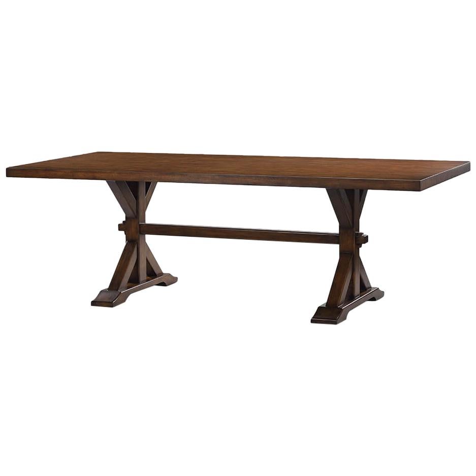 Country Trestle Dining Table