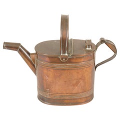 Country Victorian Copper Watering Can, Jug with Handle, Scotland 1880, H1129