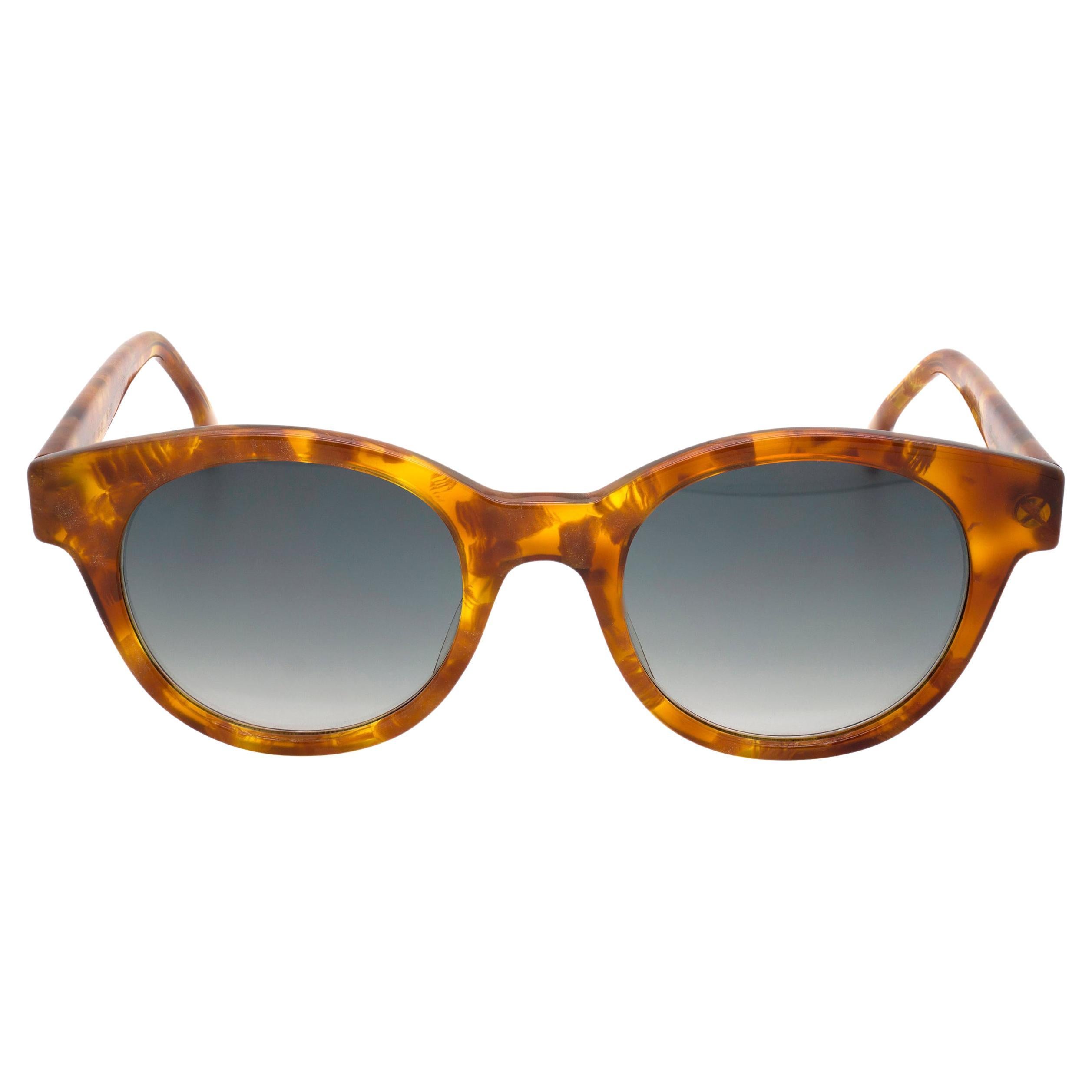 YVES SAINT LAURENT Aviator SUNGLASSES 2338S 62mm SIDE Leather SHIELDS