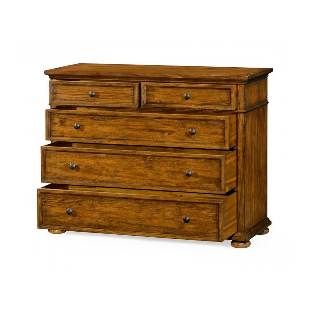English Country Walnut Chest of Drawers