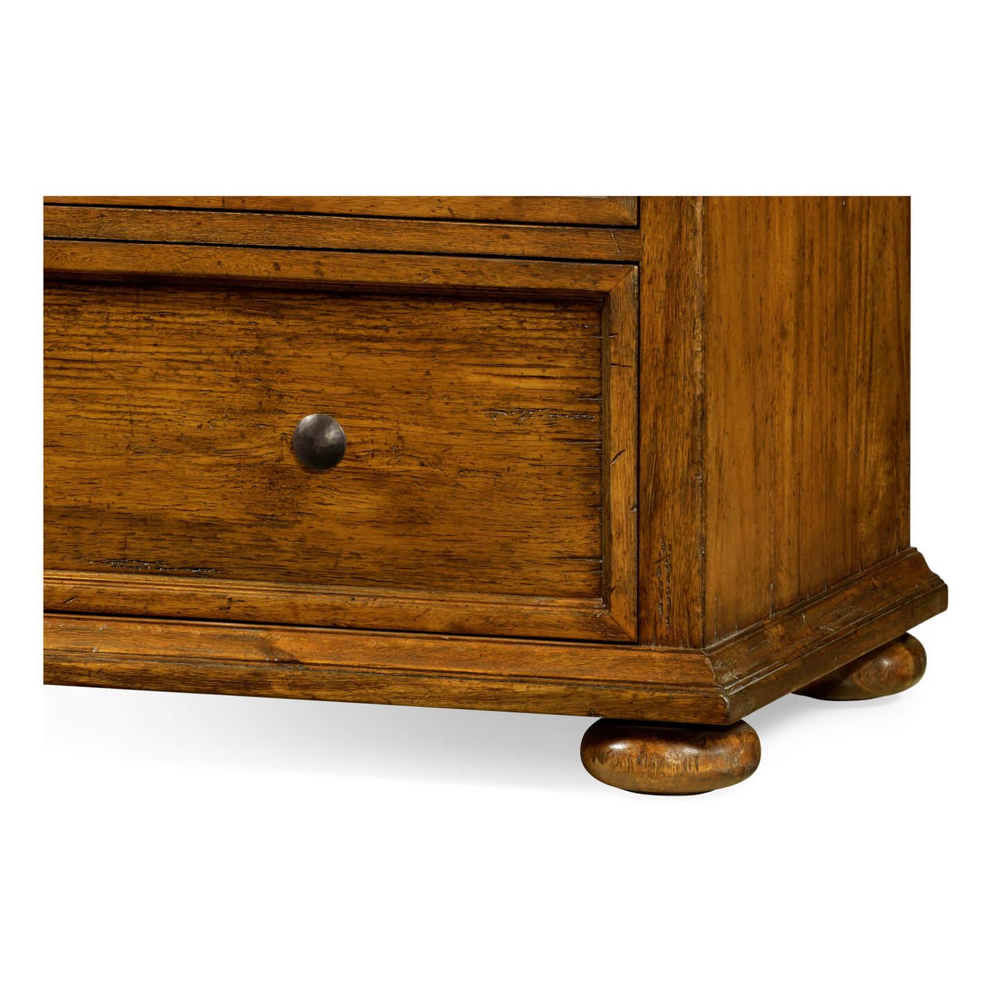 Country Walnut Chest of Drawers 2