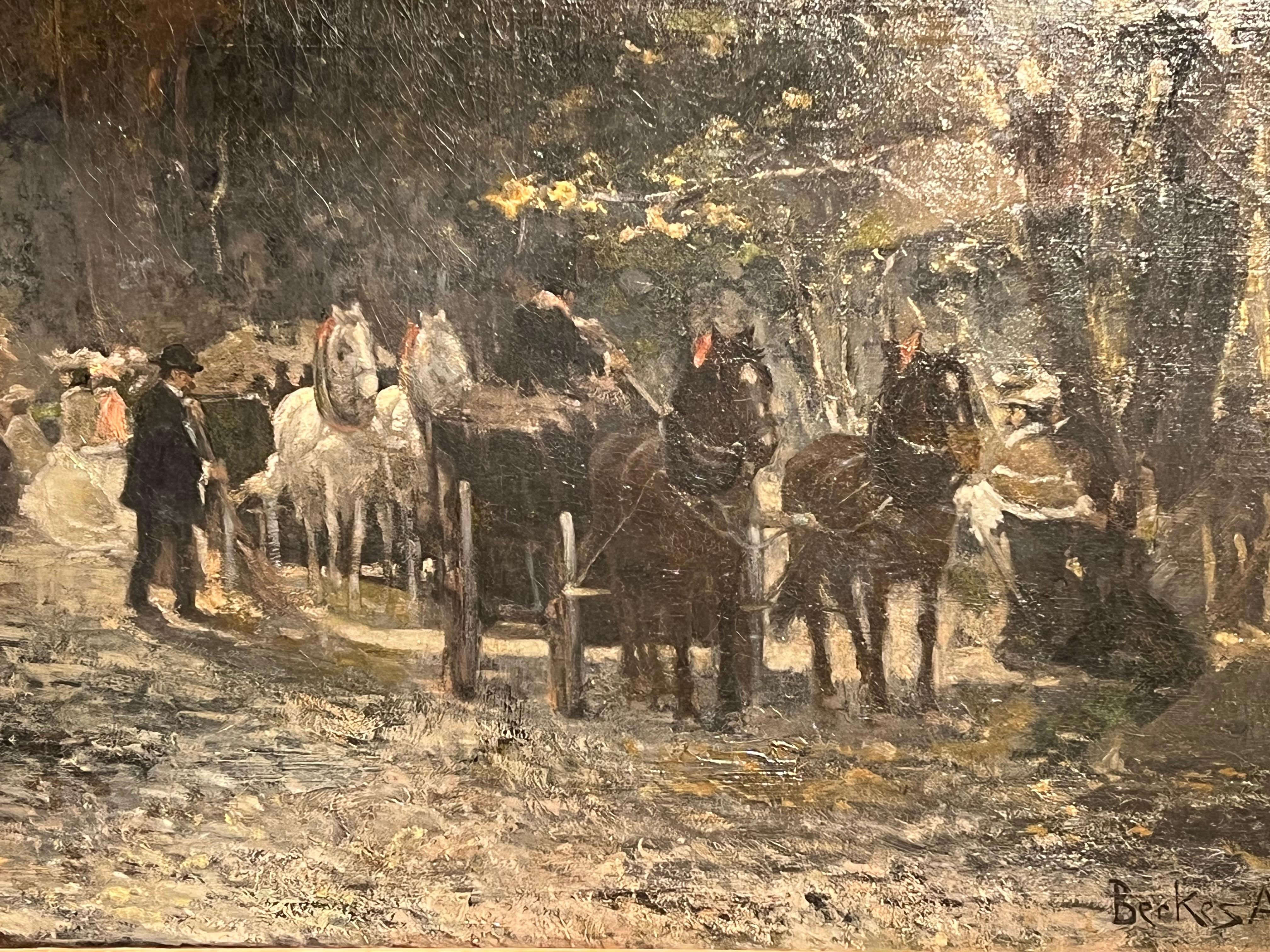 BERKES, ANTAL (1874-1938)

Well listed Hungarian artist. Active: Paris, Budapest, Munich, Vienna. Berkes studied at The Academy of Fine Arts between 1889 and 1894 in Budapest, Hungary. He first started painting landscapes, and later changed to
