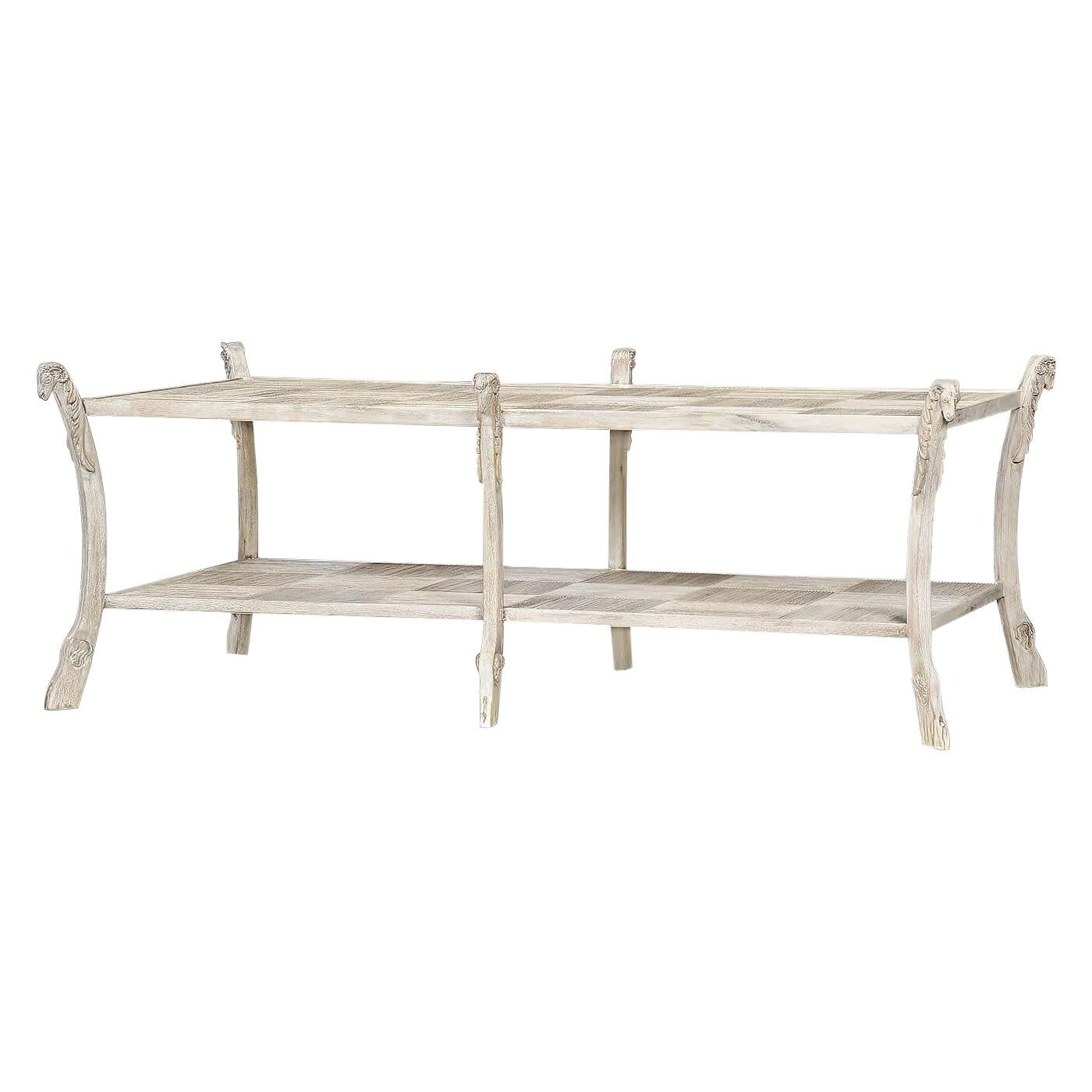 Country White Coffee Table