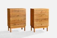 Country Workshop, Chests of Drawers, Maple, Brass, USA, 1950s