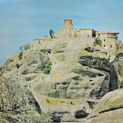 Countrycore Pull-Down Wall Chart Meteora Convents Greece Landscape History