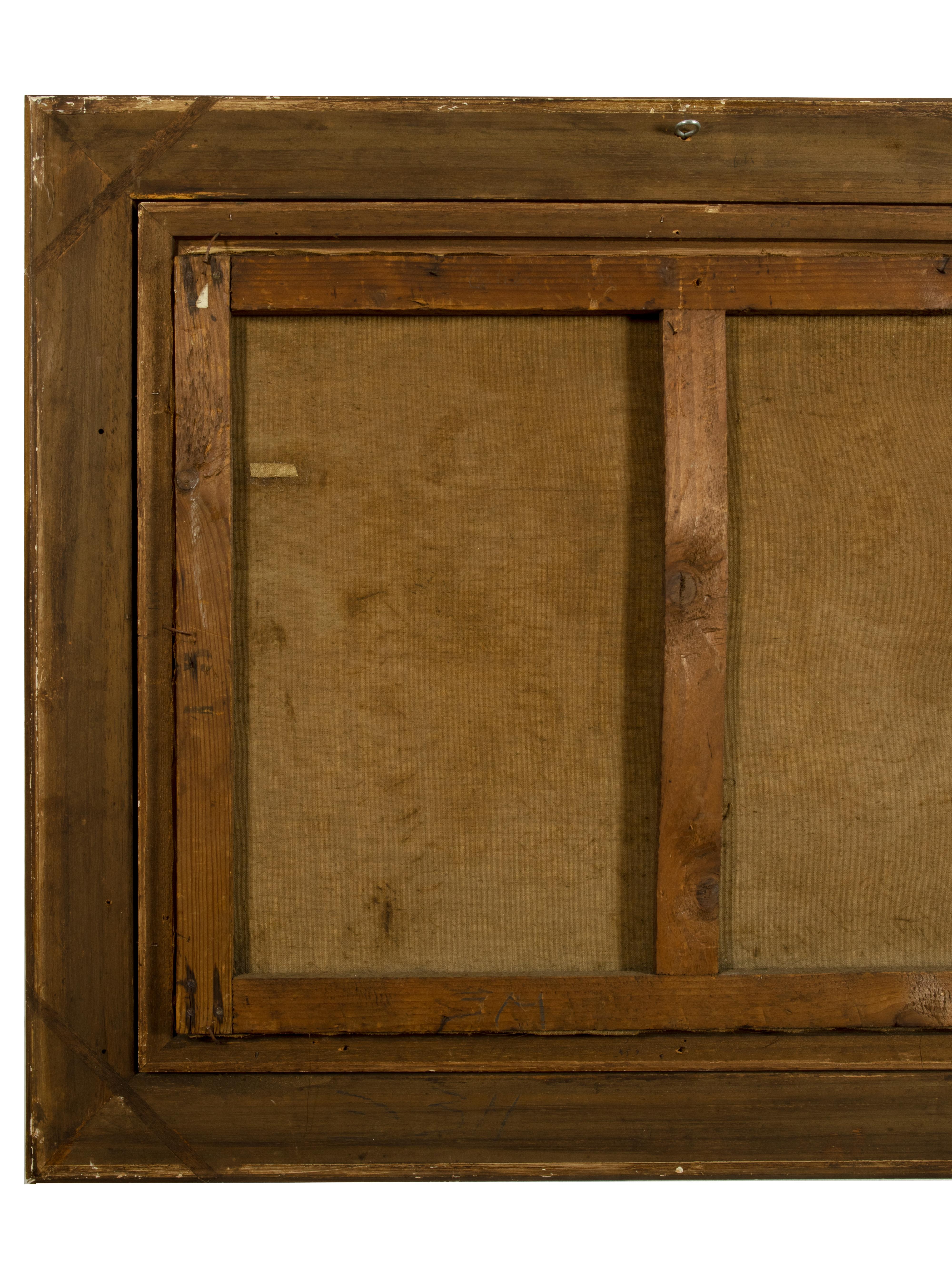 Gemälde einer ländlichen Landschaft, von P. Curier, 20. (20. Jahrhundert) im Angebot