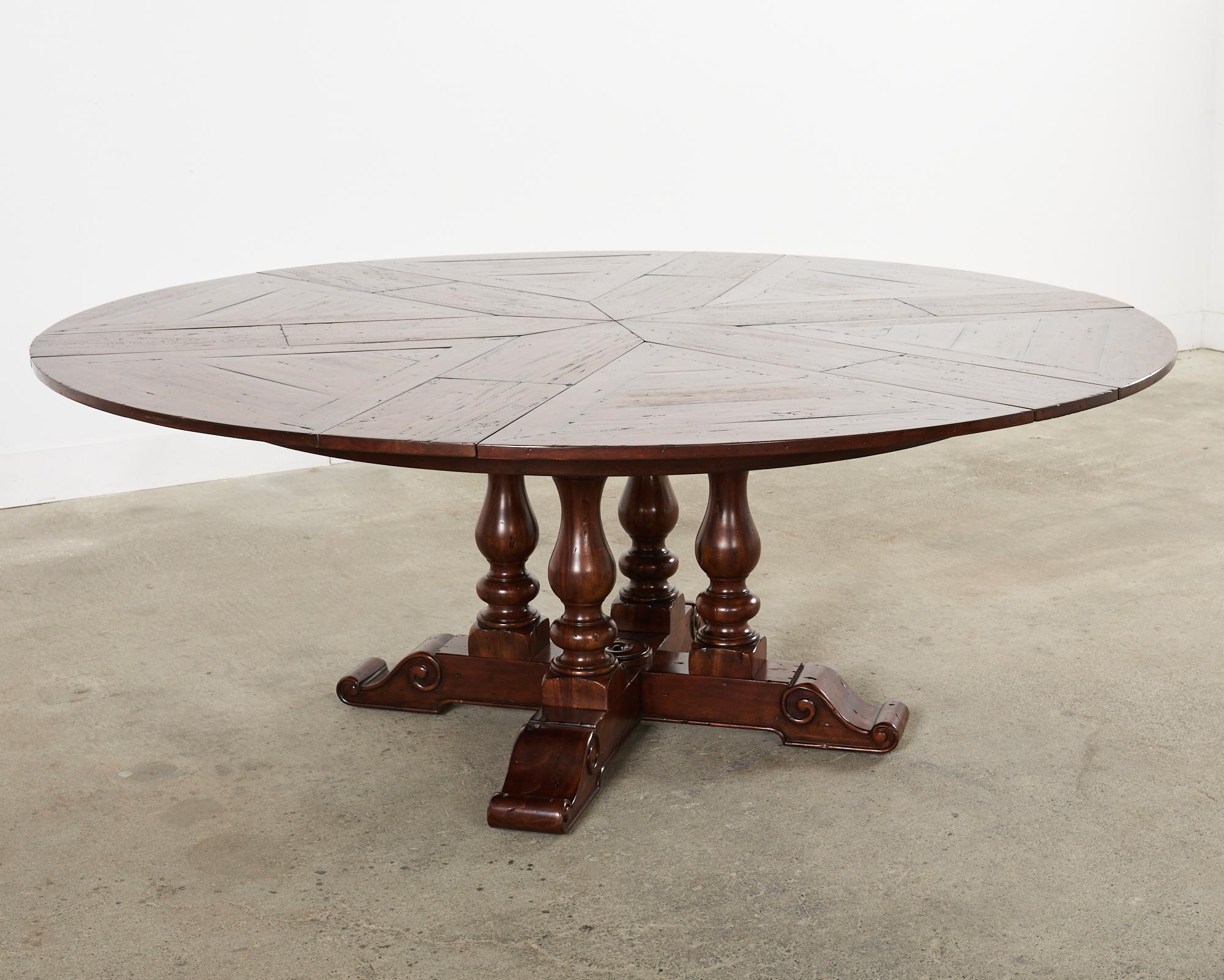 County English Style Mahogany Dining Table by Theodore Alexander 8