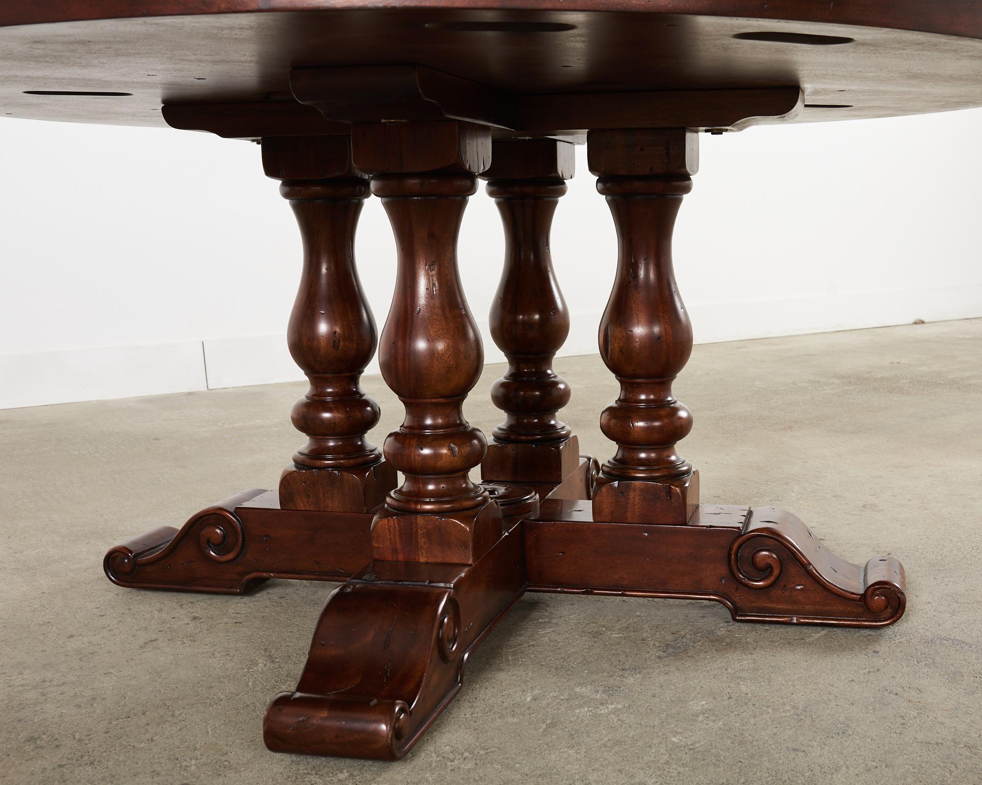 County English Style Mahogany Dining Table by Theodore Alexander 1