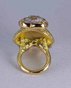 "Coup De Foudre De ZEUS" Ring by Binliang ALexander Peng, Scapolite and 18k Gold