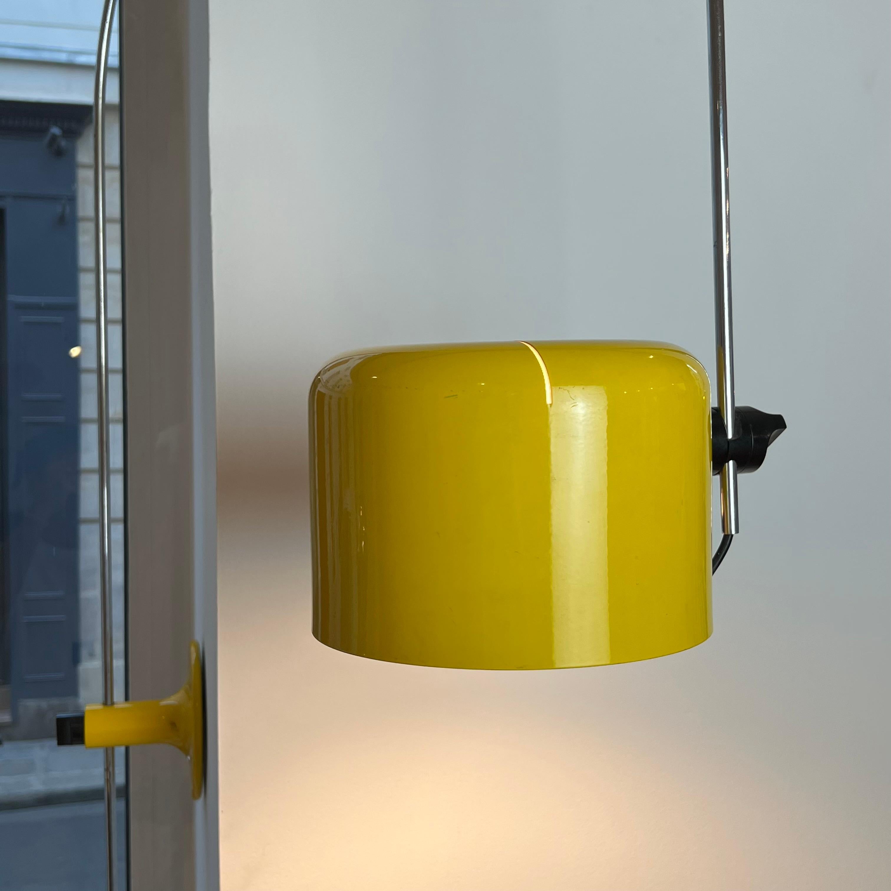 Metal Coupe 1158 wall lamp by Joe Colombo for Oluce Italy 1967 For Sale