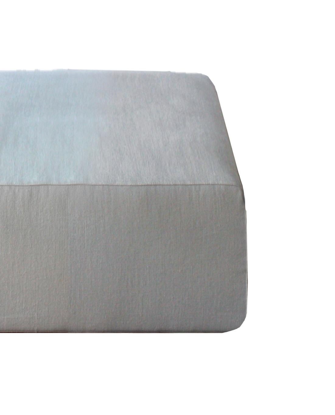 Contemporary Coupè 120 Beech And Charade 101 And Pony 1023 Upholstery Pouf by Casa Casati For Sale