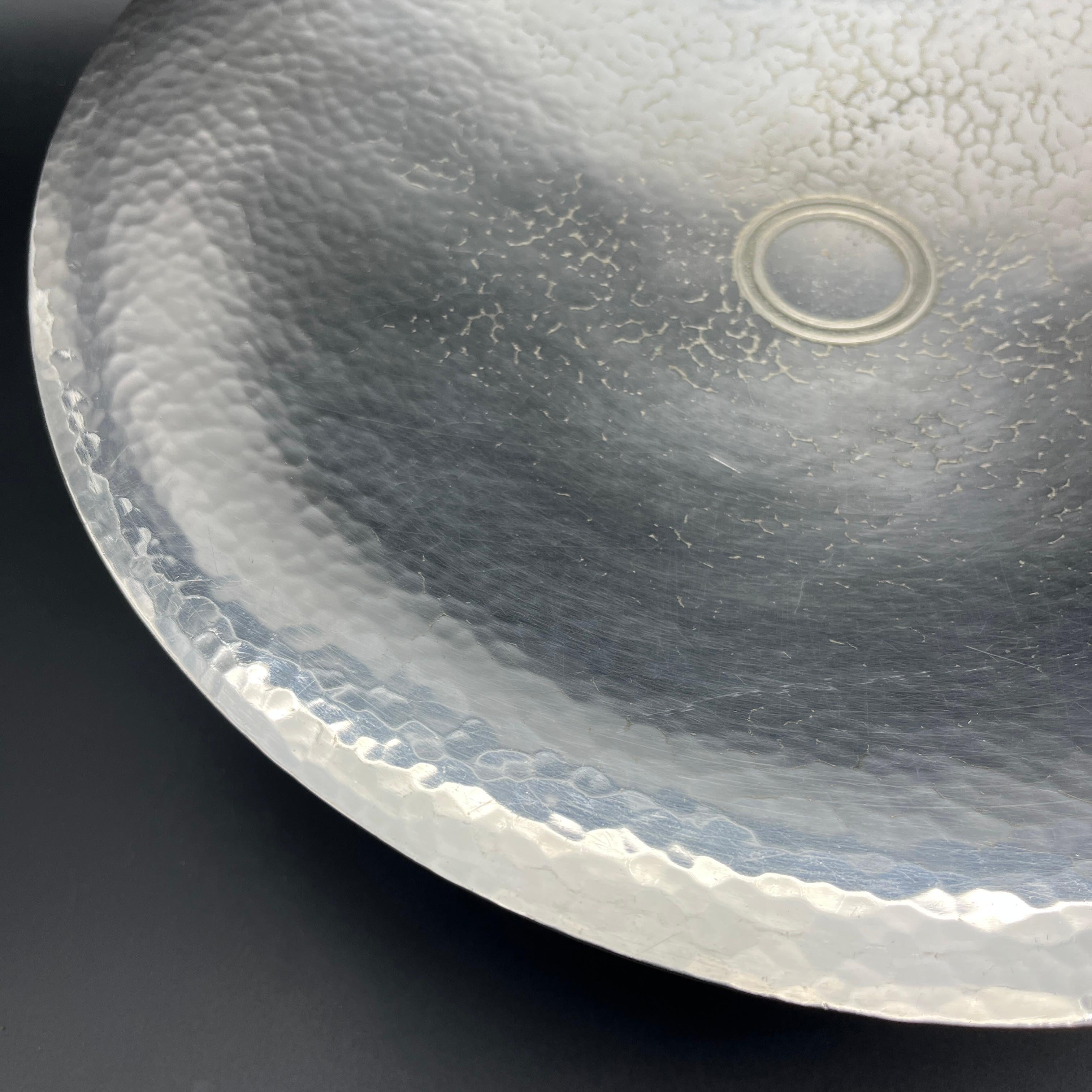 Milieu du XXe siècle Coupe Art Déco moderniste Luc Lanel pour Christofle 1933 paquebot Normandie en vente