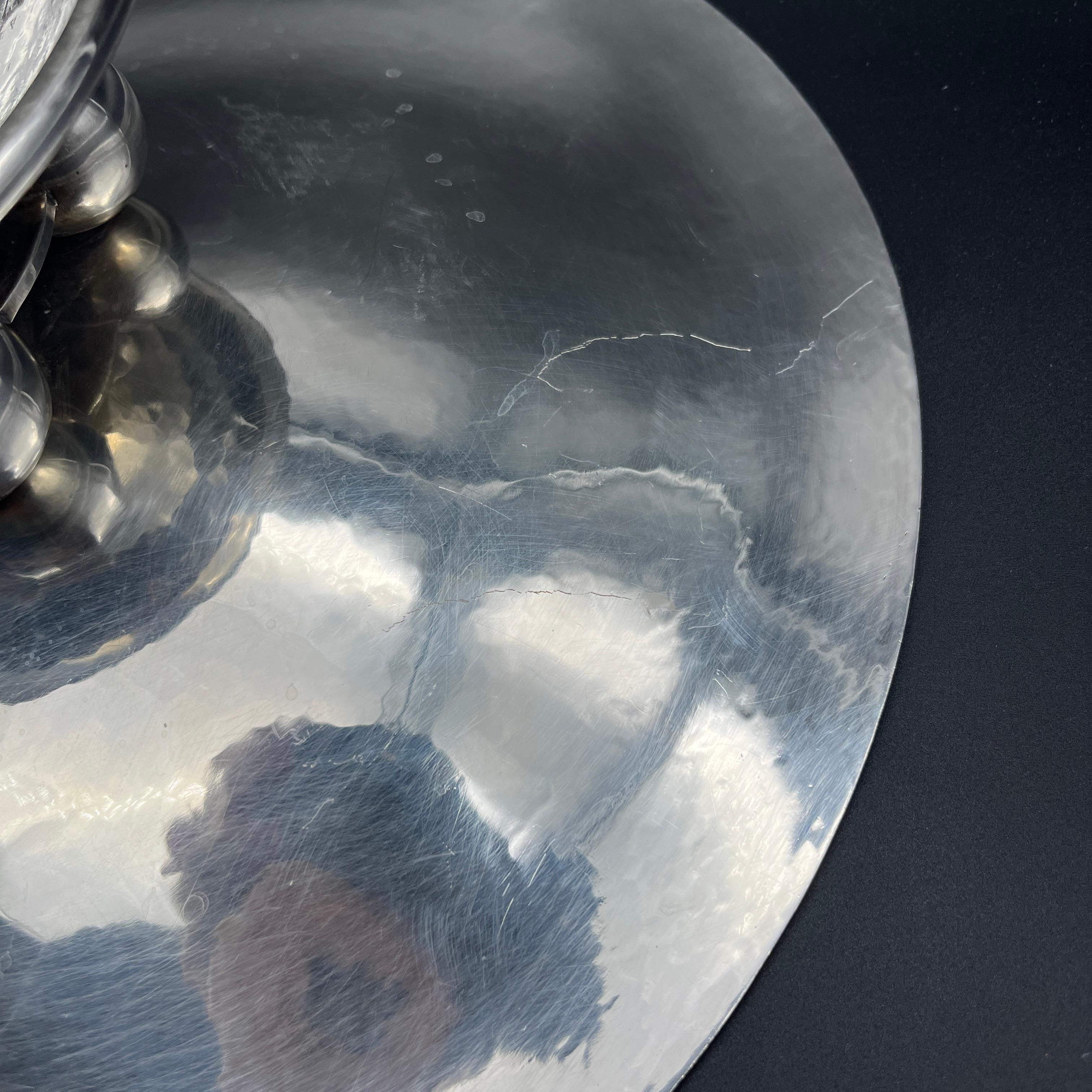 Coupe Art Déco moderniste Luc Lanel pour Christofle 1933 paquebot Normandie en vente 1