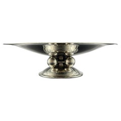 Coupe Art Deco moderniste Luc Lanel pour Christofle 1933 paquebot Normandie