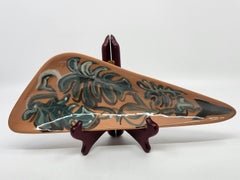Gabrielle Mackiewicz Terracotta Bowl, Triangular Design, France 1950
