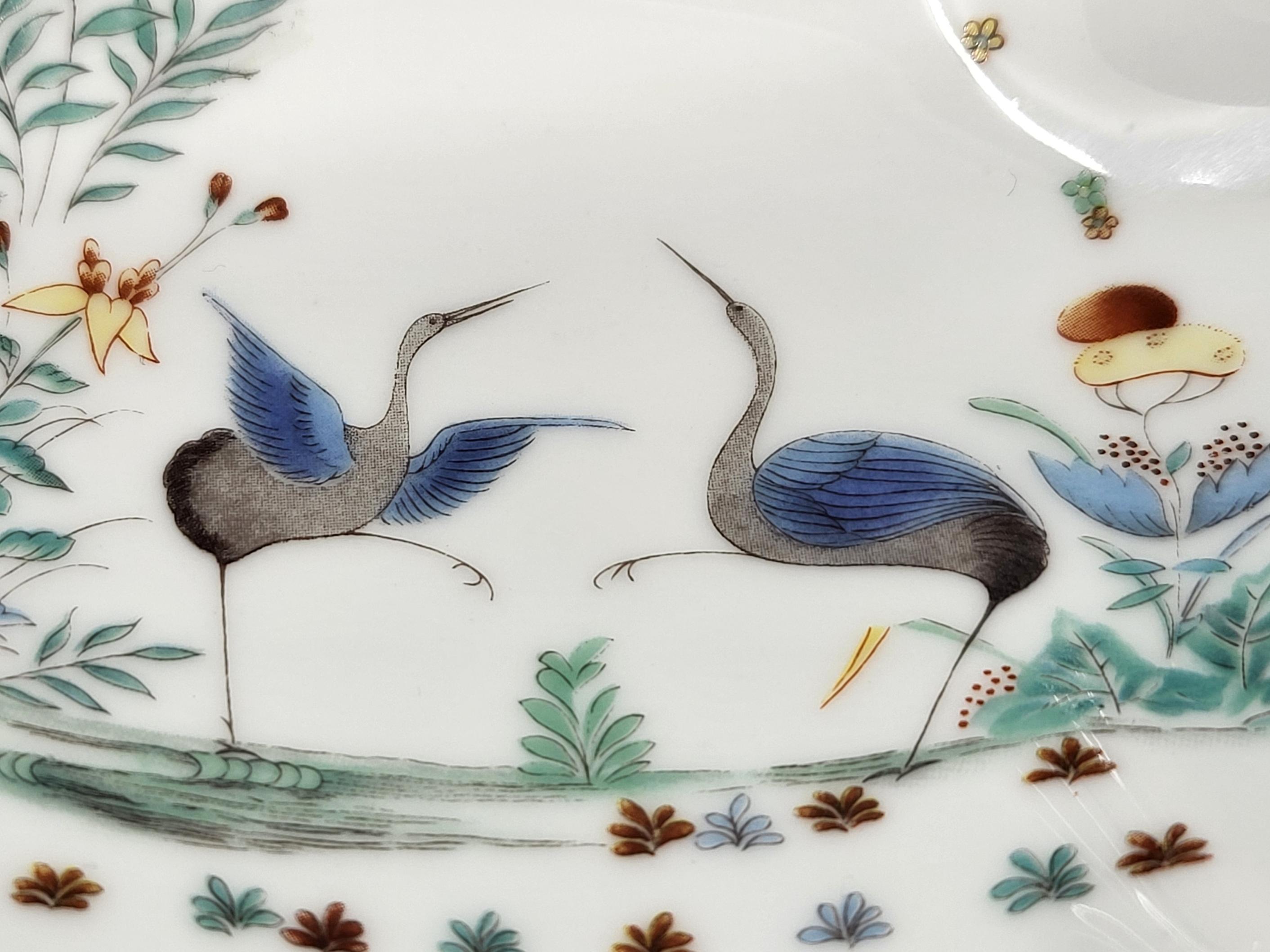 XVIII secolo Coppa  Porcelaine du Lys Royal décor Chantilly XVIIIe Francia in vendita