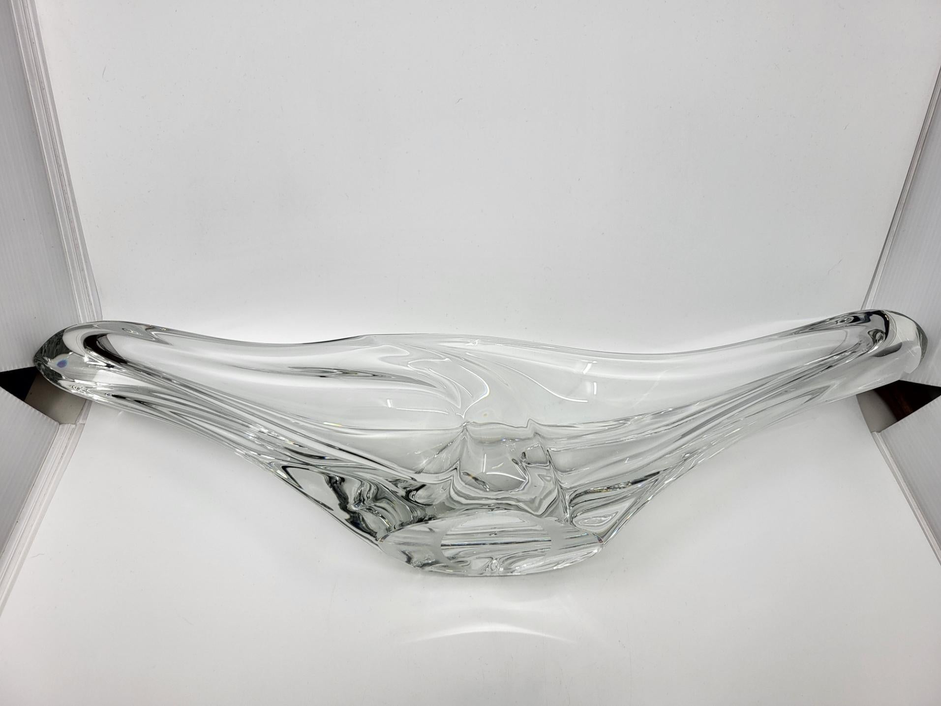 Art Déco Coupe sculpturale Daum France en cristal in vendita