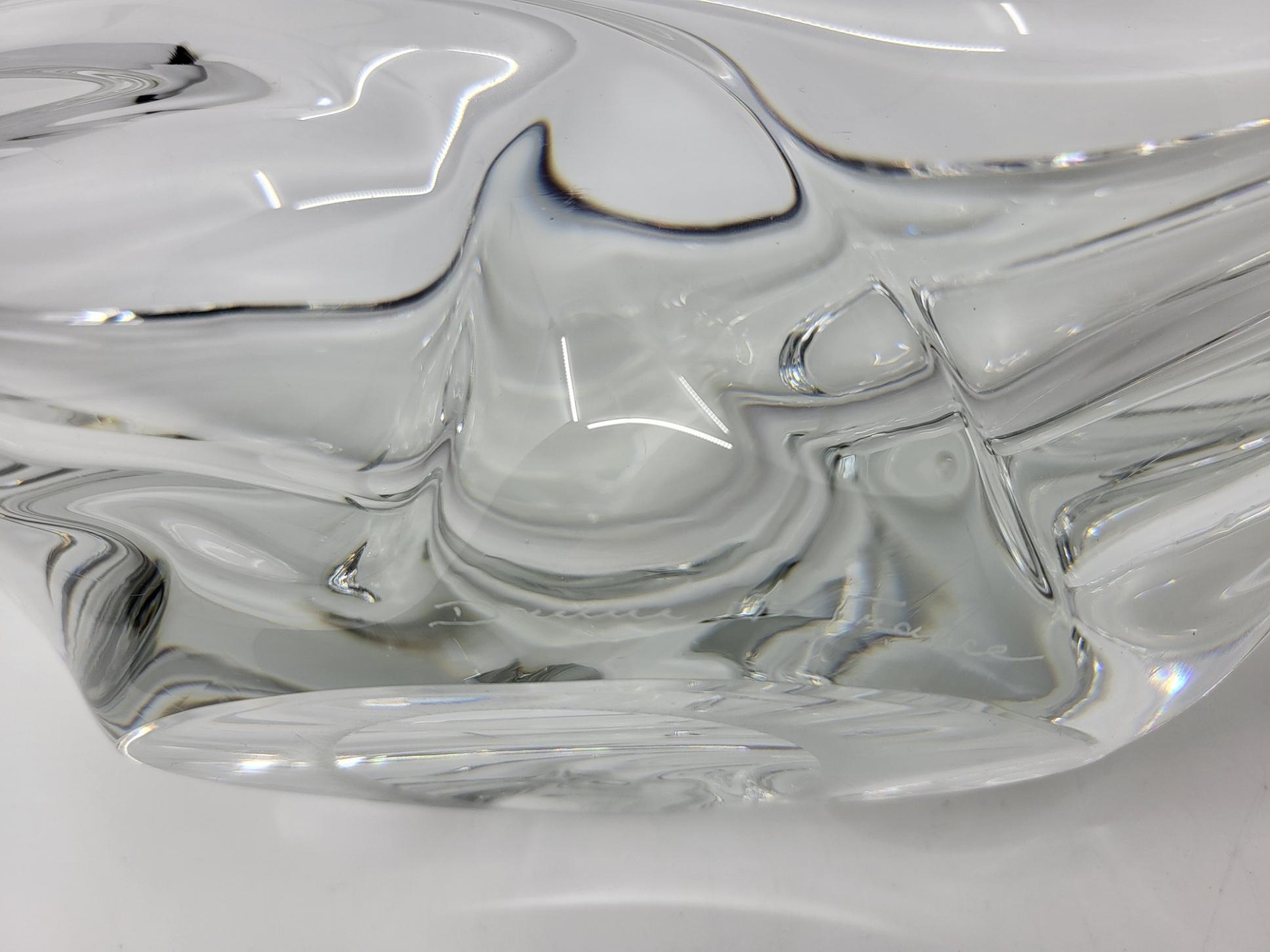 Coupe sculpturale Daum France en cristal In condizioni buone in vendita a London, England