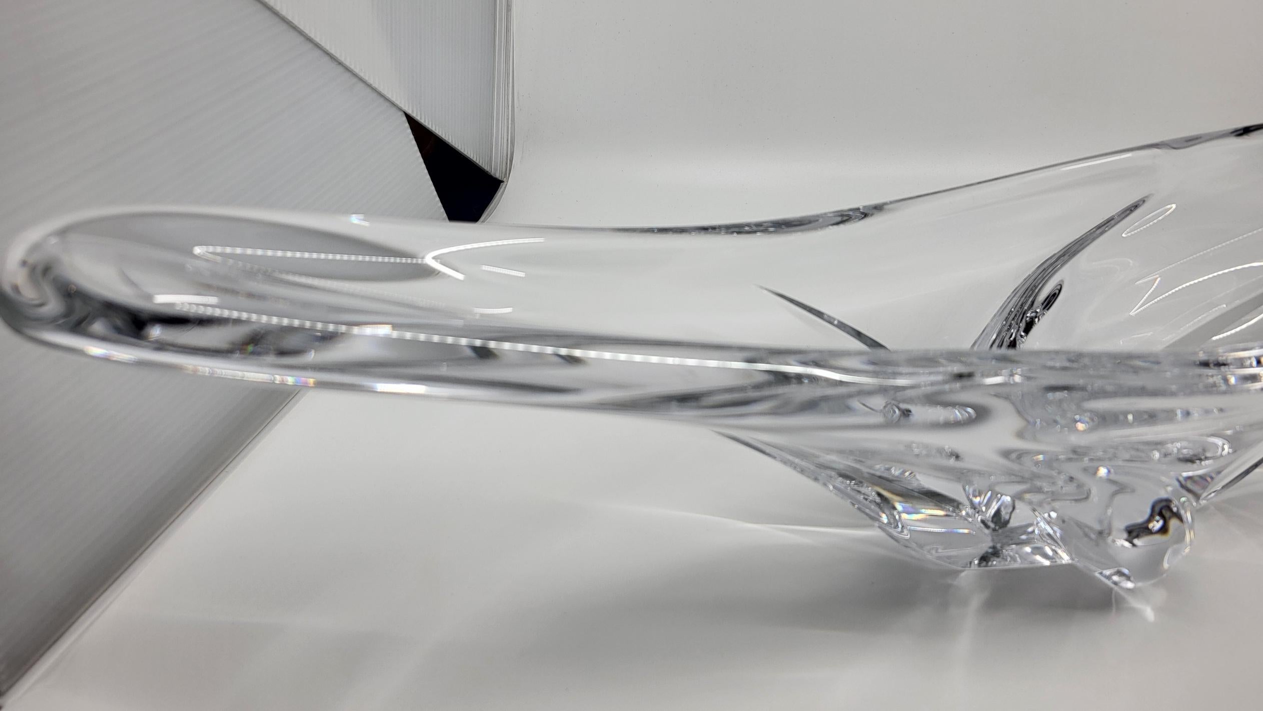 Coupe sculpturale Daum Nancy  en cristal Français 20iè Siècles Bon état - En vente à AIX-LES-BAINS, FR