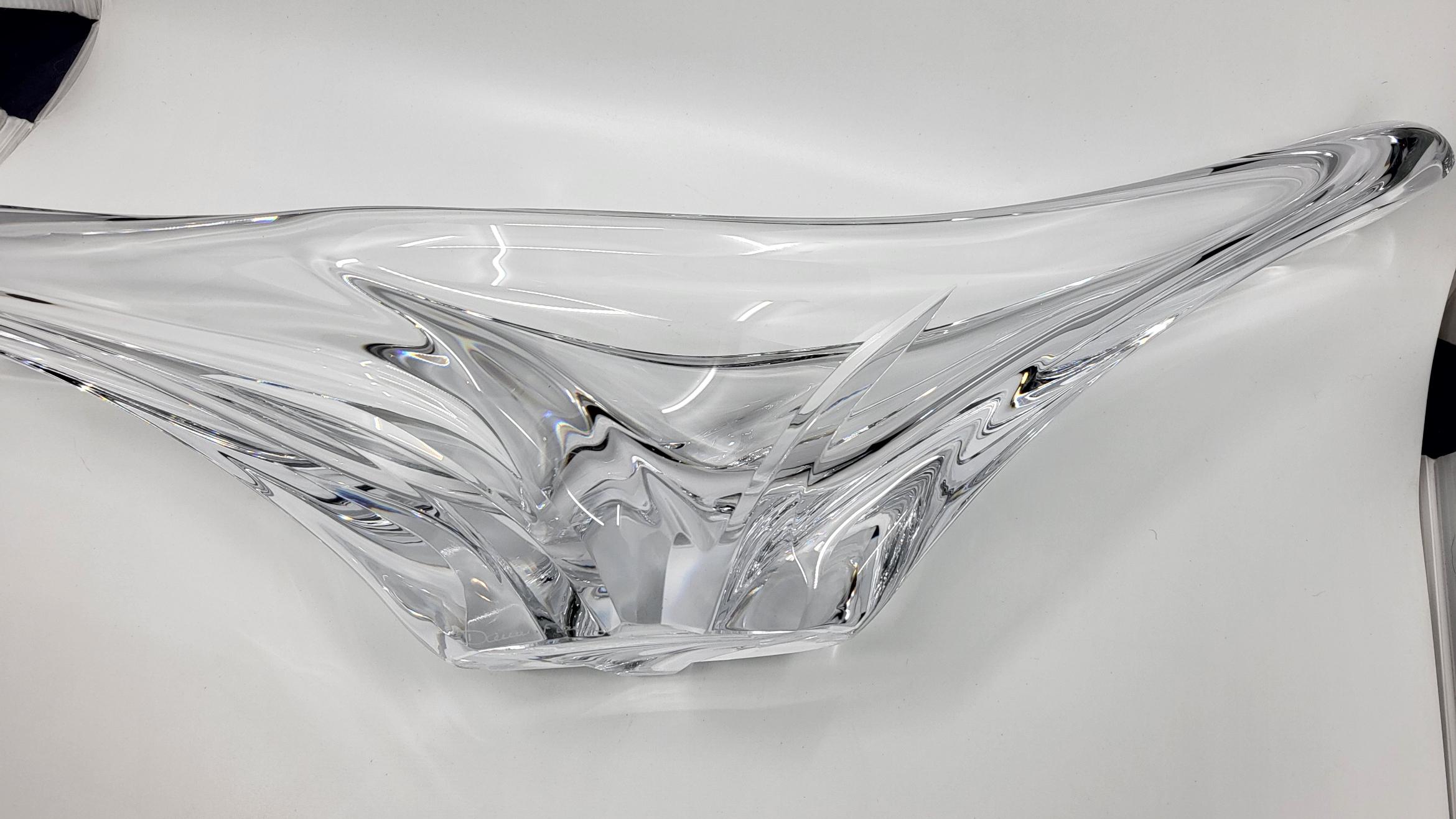 Coupe sculpturale Daum Nancy  en cristal Français 20iè Siècles en vente 2