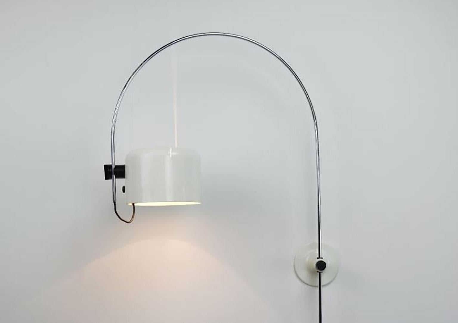 Italian Coupe Wall Lamp ‘1158’ by Joe Colombo for Oluce For Sale